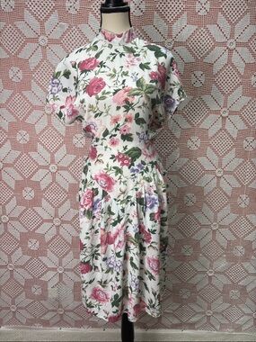 Betsy’s Things Floral Dress Romantic Cottagecore Midi
